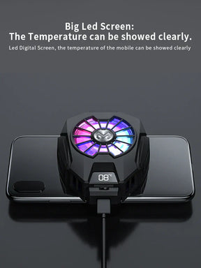 DL05 PHONE COOLING FAN WITH TEMPERATURE DISPLAY