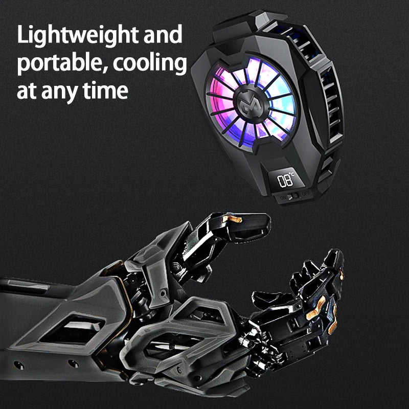 DL05 PHONE COOLING FAN WITH TEMPERATURE DISPLAY